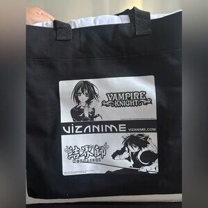 VIZ Media Conv tote Bag/ Black & White-ONE PIECE-ULTIMO-VAMIPIRE KNIGHT KEKKASHI